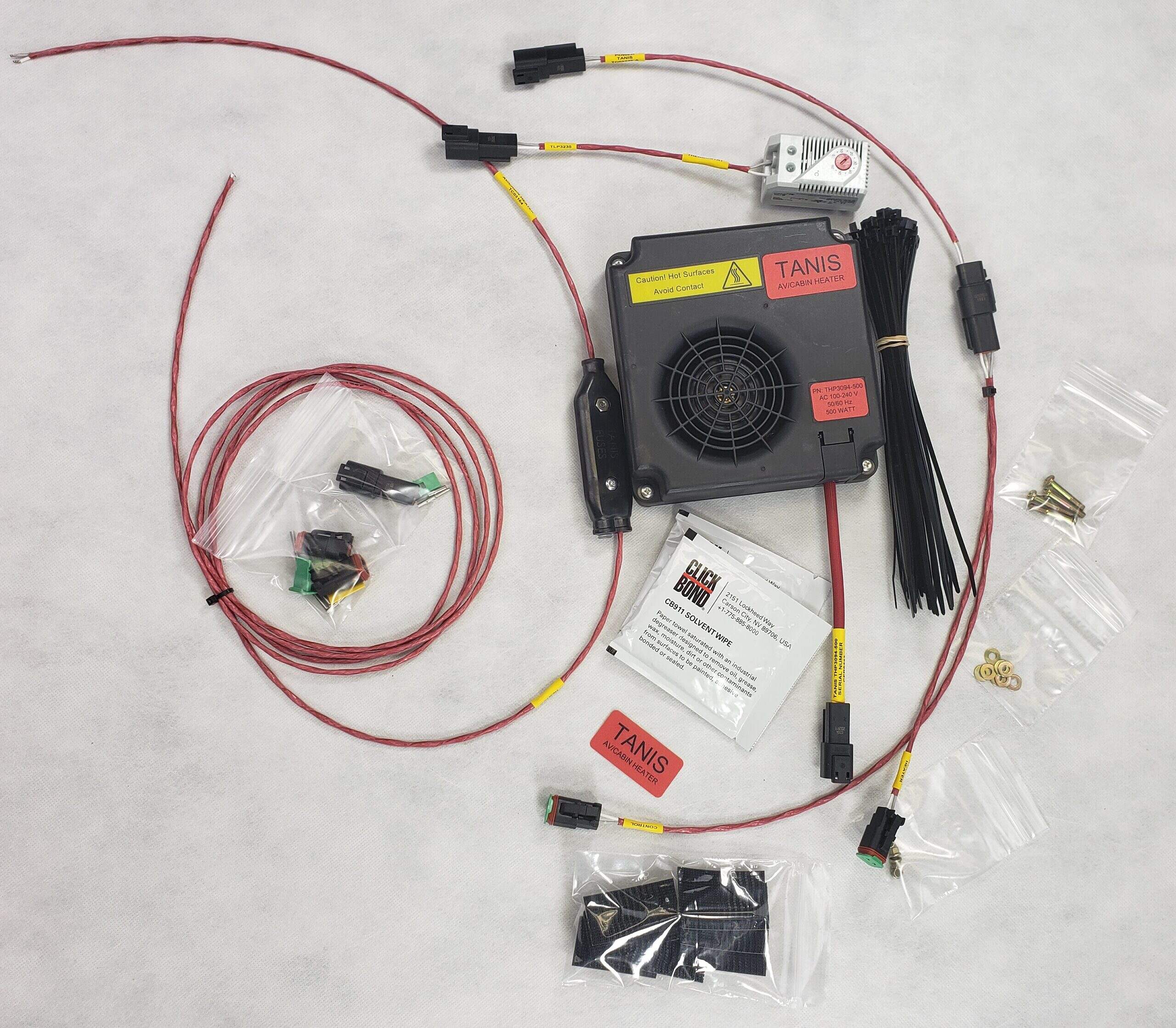 Stratos SCP5203 Cabin Heater Kit with 5 Scroll 12V Fan and 4 Adjustable Vents 