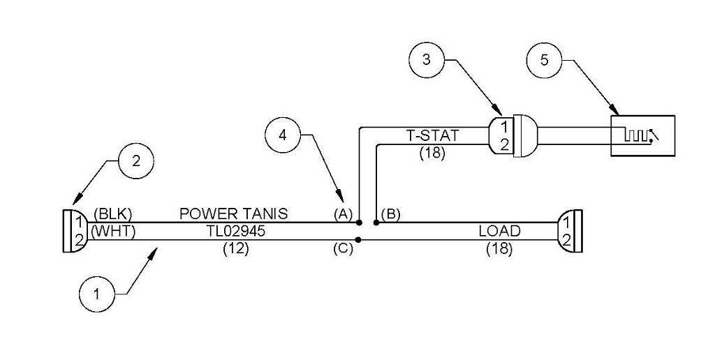 02945 Line drawing T-Stat TC kit battery